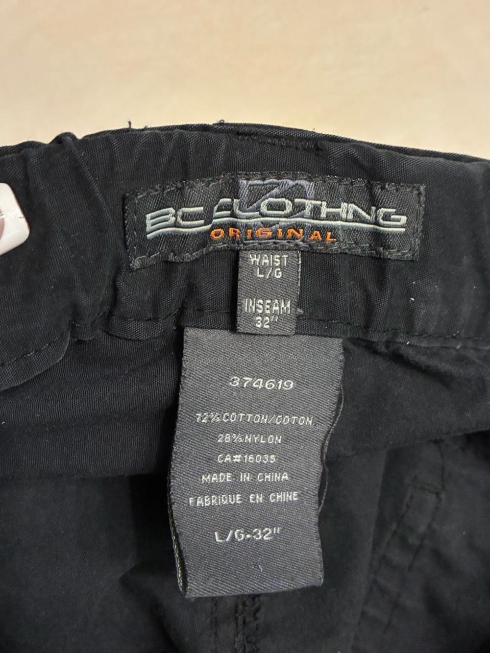 Black Cargo Wide-Leg Pants/Shorts - Picture 7 of 8